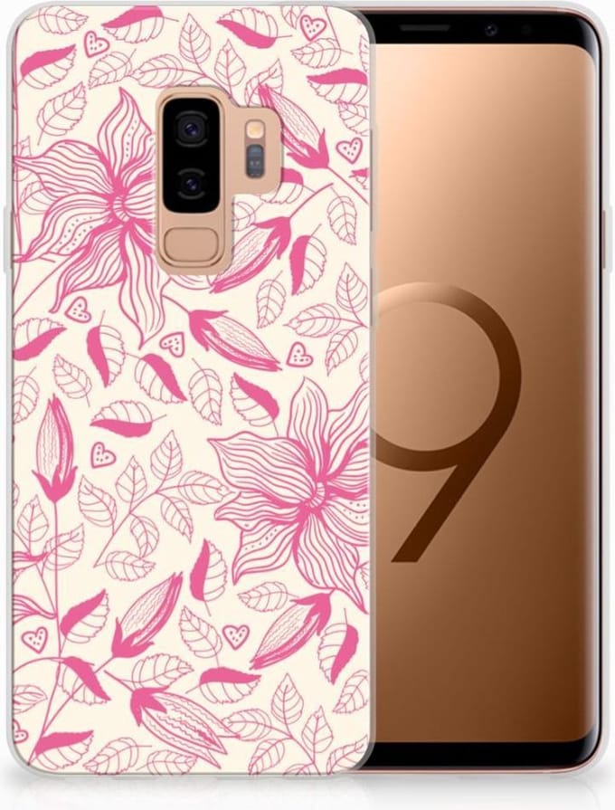 Samsung Galaxy S9 Plus TPU Case Pink Flowers