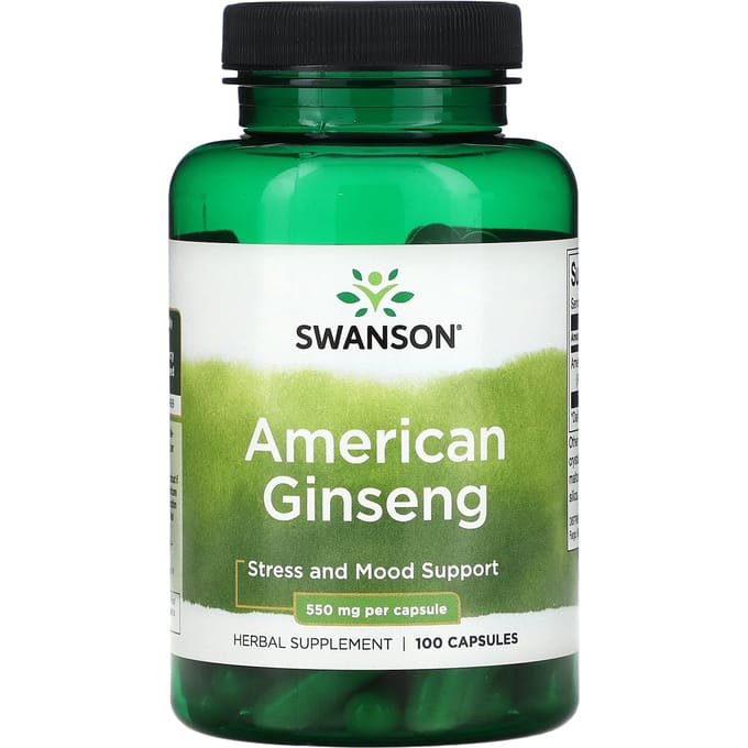 Amerikaanse Ginseng, 550 mg, 100 capsules