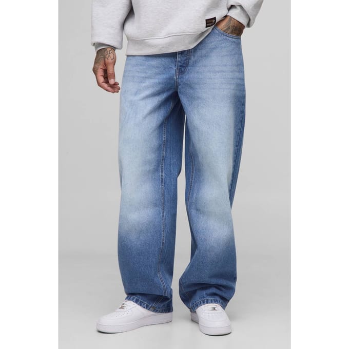 Lange jeans met ontspannen pasvorm | Mid Wash | Size 32