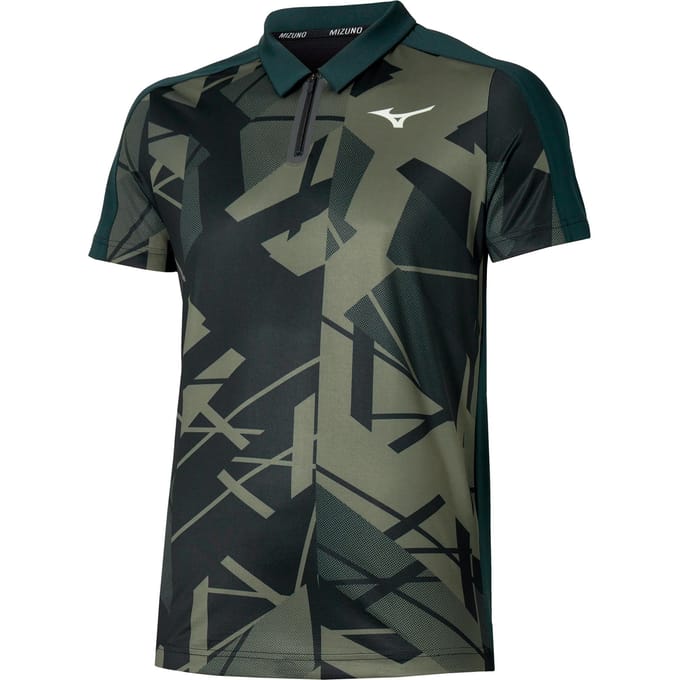 Mizuno Daybreakers Shadow Polo Heren-Zwart,Groen