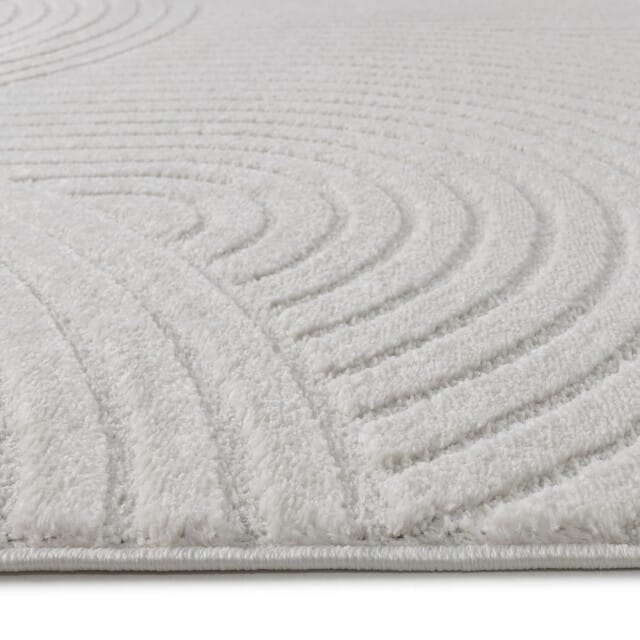 Vivant Japandi - Vloerkleed Laagpolig Effen - Creme- 280x380 CM
