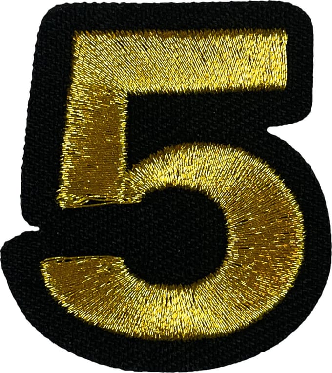 Fjesta© Oeteldonk embleem - Gouden cijfer 5