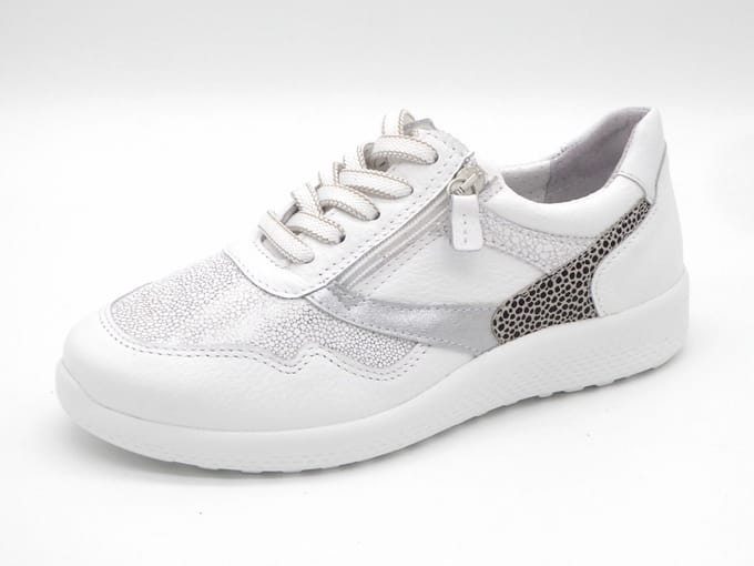 Sens Dames Sneaker - 1420-13103-004 Wit/Combi - Wijdte K - Maat 39