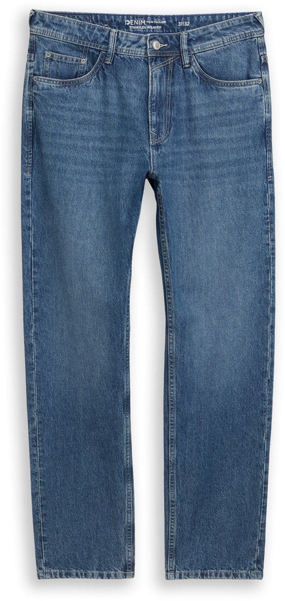 Tom Tailor Denim - TTWAYLEN RELAXED-jeans - Maat 32/30 - Used Mid Stone Blue Denim