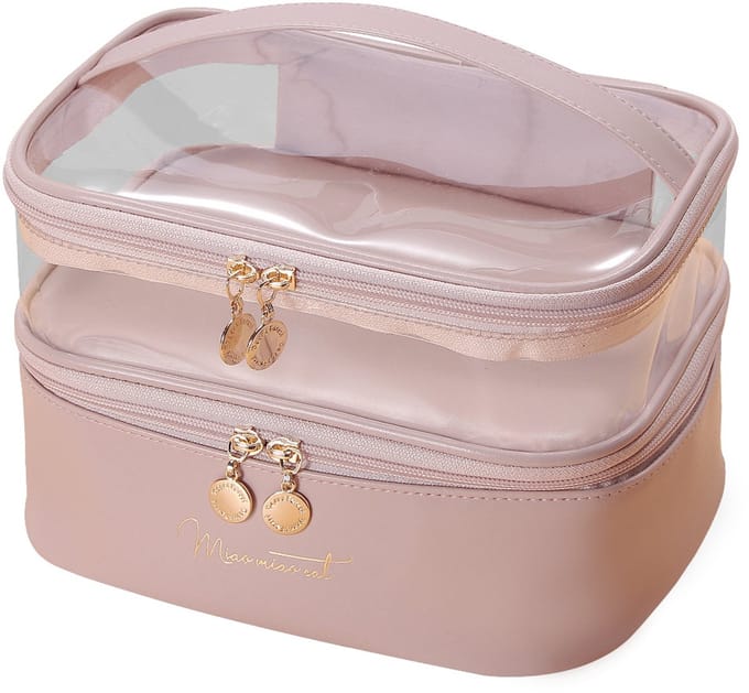 Eco PU Waterbestendige Make-up Organizer – Beige