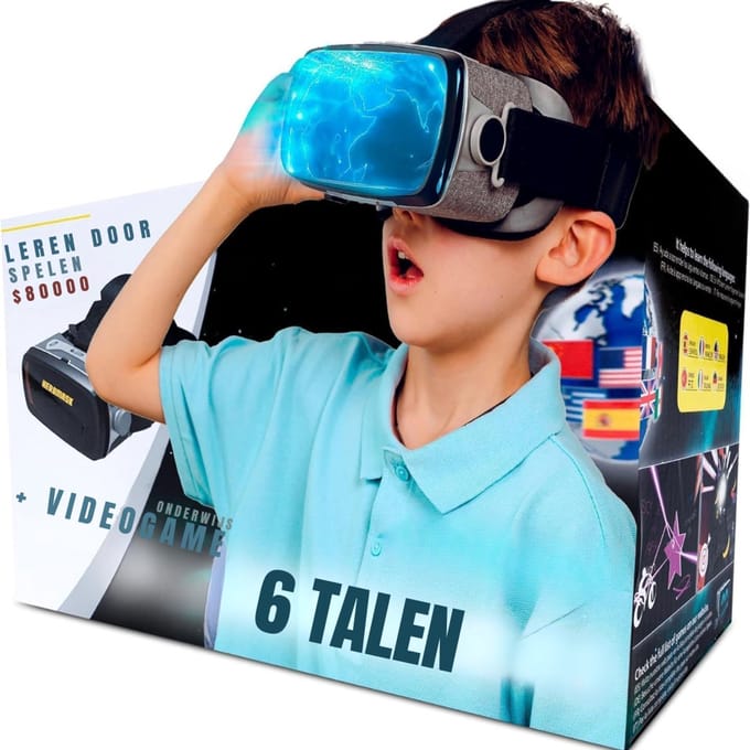 MMP®VR Bril met controllers - VR Bril - VR-brillen - Zwart - 21cm x 15cm x 12cm