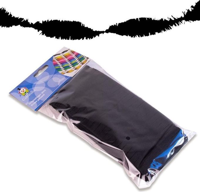 Draaislinger - Crepe - Zwart - 6m