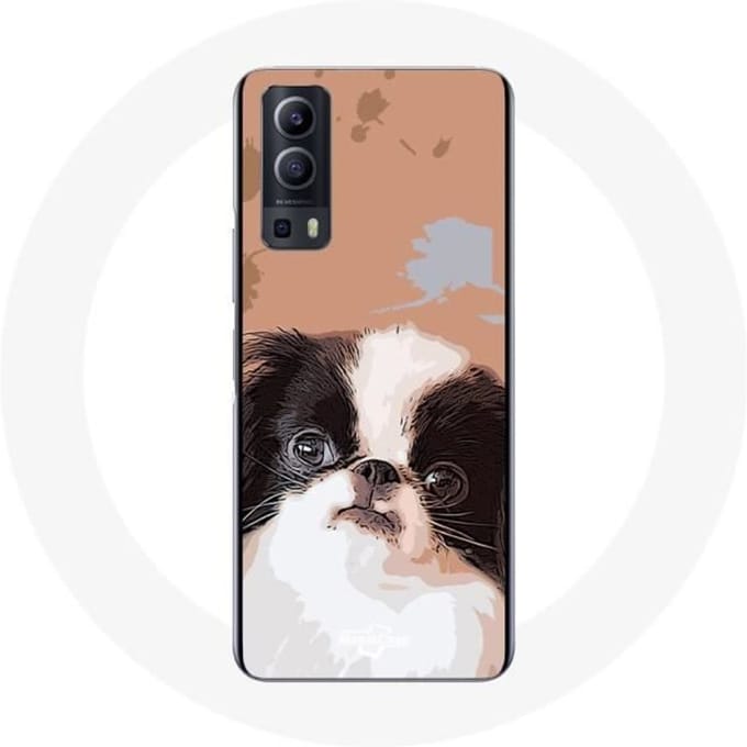 Case Vivo Y72 Japanse spaniel zwart-wit hondenras