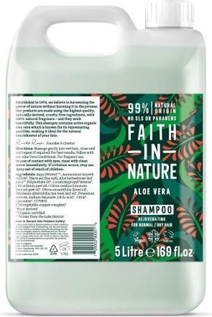 Faith in Nature Aloe Vera Shampoo - 5L