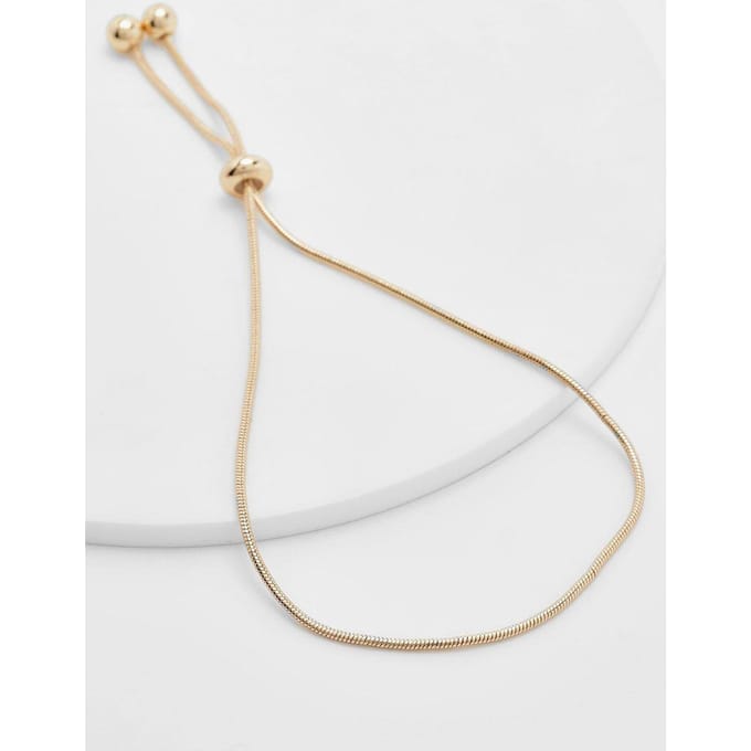 boohoo Dames Basis Toggle Armband | Goud