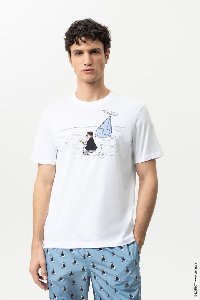 T-shirt Serie mey x LORIOT Wit