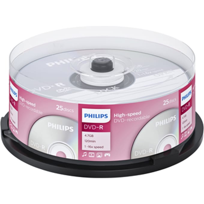 Philips DM4S6B25F - DVD-R - 4,7GB - Speed 16x - Spindle - 25 stuks