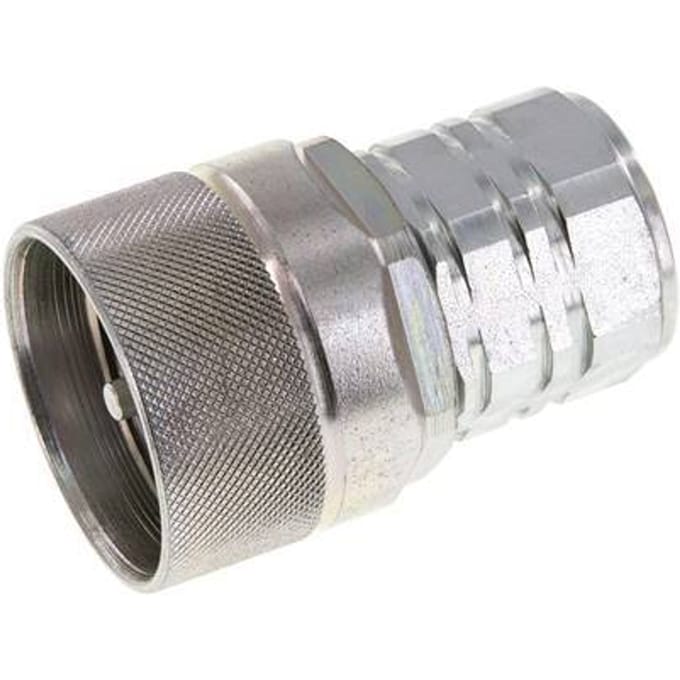 Stalen DN 20 Hydraulische Koppeling Insteeknippel M22x1.5 Binnendraad ISO 14541 D M42 x 2