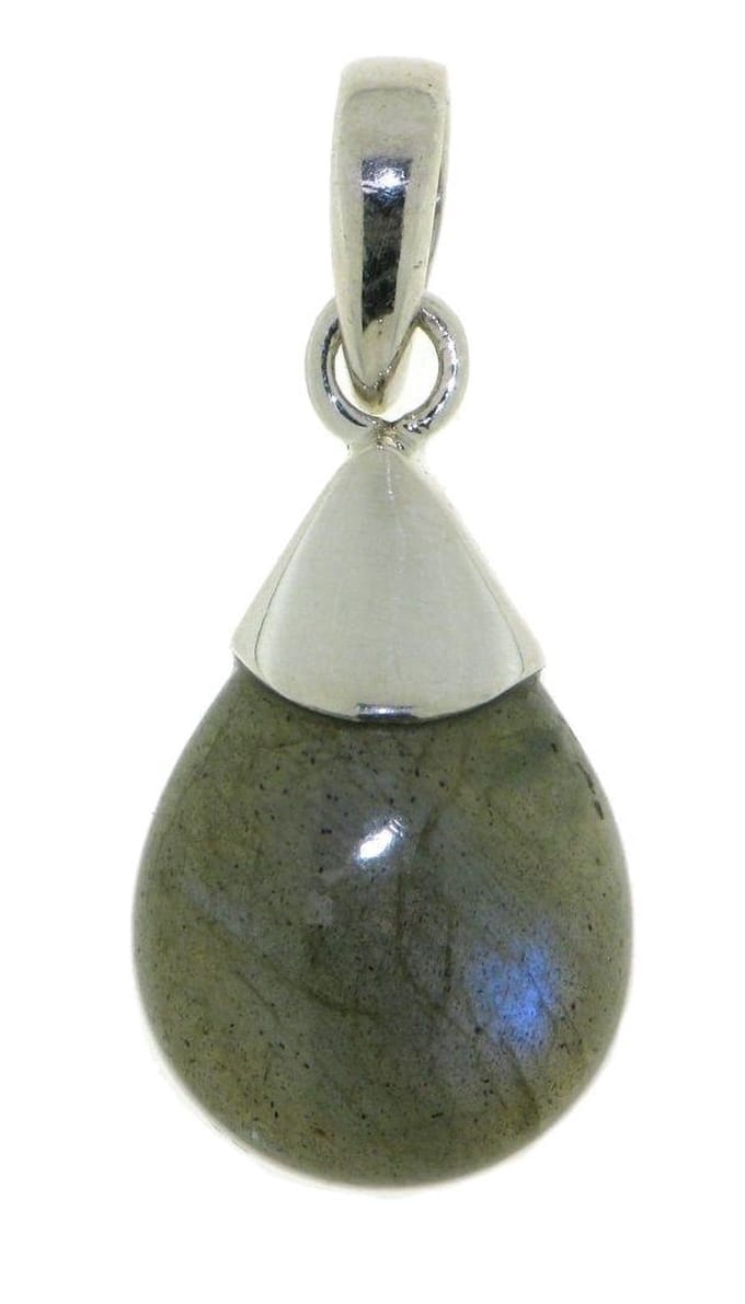 SilverGems Zilveren hanger met Labradoriet edelsteen