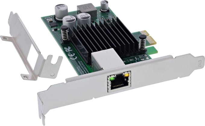 InLine® Gigabit netwerkkaart, 1x RJ45 1 Gb/s, PCIe x1, PoE+