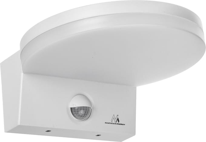 Maclean - LED Wandlamp - PIR Bewegingsmelder - Wit - 15W - IP65 - 4000K