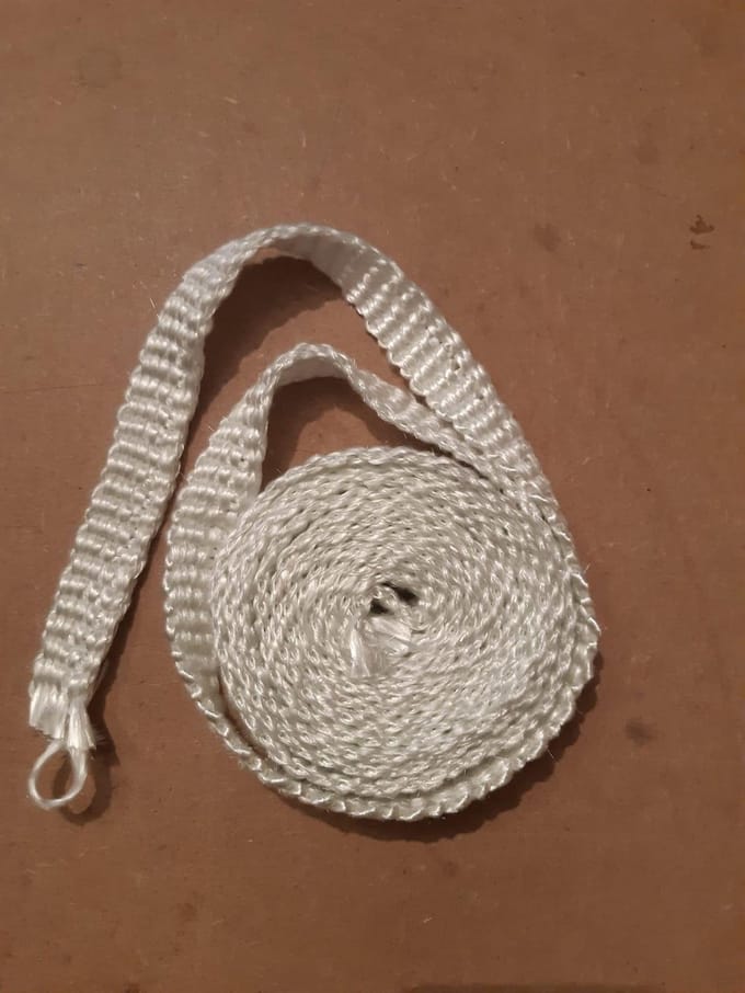 Kachelkoord plat 20 x 3 mm - Extra breed - 2,5 meter