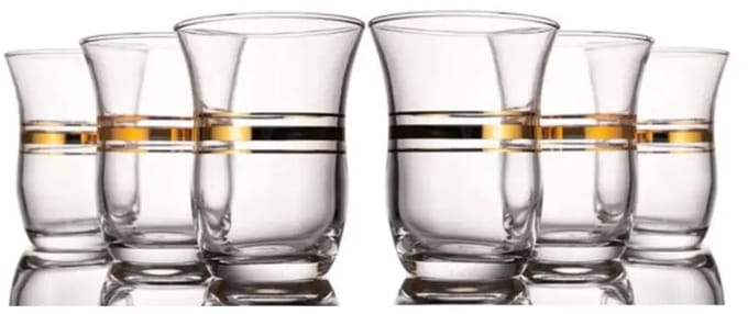 Paşabahçe Cihangir Theeglazen - 6 stuks - 95 ml - 5,5 cm