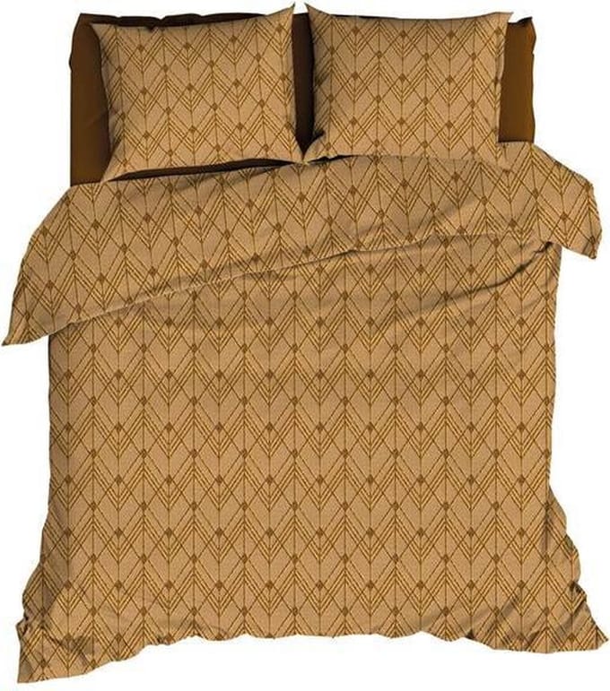 Satin d'Or Vitra - Dekbedovertrek - Lits-jumeaux - 240x200/220 cm - Oker