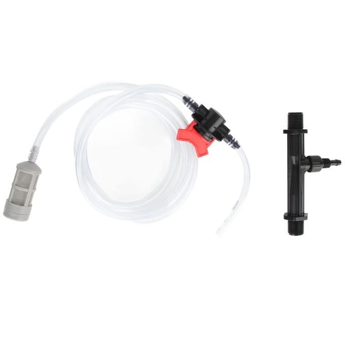 Meststofinjector Plastic Efficiënt met Waterslang Druppelirrigatie Meststofinjector voor Gazon white