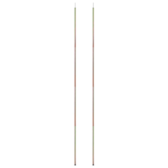 vidaXL - Zonneschermpalen - 2 - st - 250 - cm - gegalvaniseerd - staal
