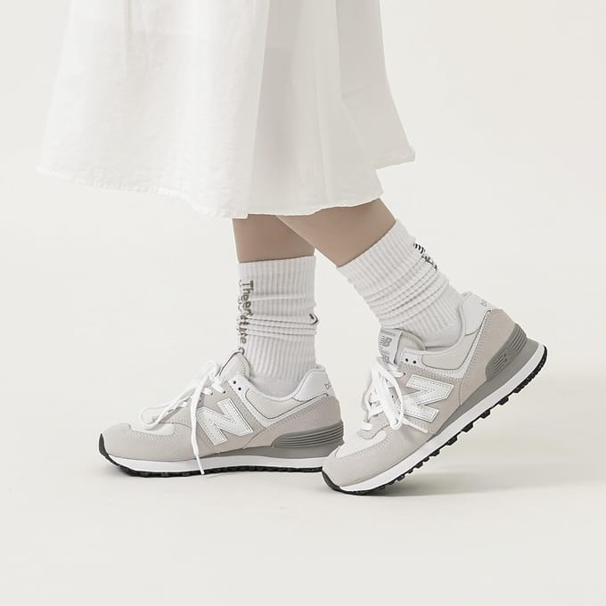New Balance 574 Core Pack - Nimbus Cloud Unisex Sneakers Wit Grijs ML574EVW 37 white