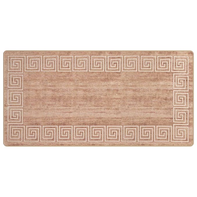 vidaXL - Tapijt - Runner - MARSA - Wit - 100 - x - 200 - cm - Polyester - en - PVC