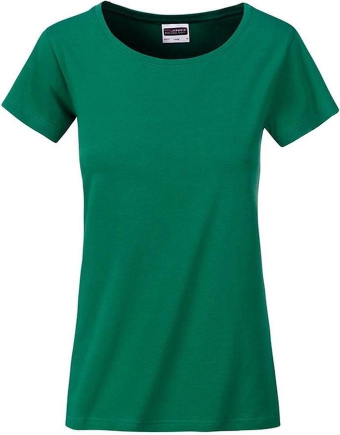 James and Nicholson Dames/dames Basic Organic Katoenen T-Shirt (Iers Groen)