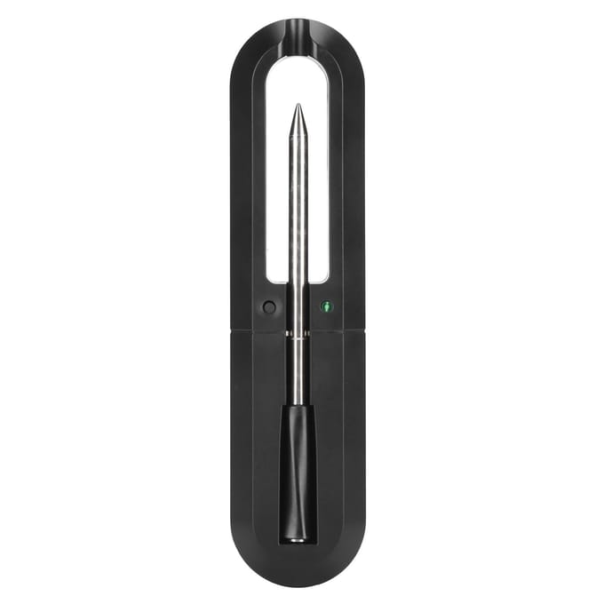 Thermomètre de Viande Alimentaire Sans Fil BBQ Étanche Bluetooth Thermomètre de Cuisine Alimentaire gray