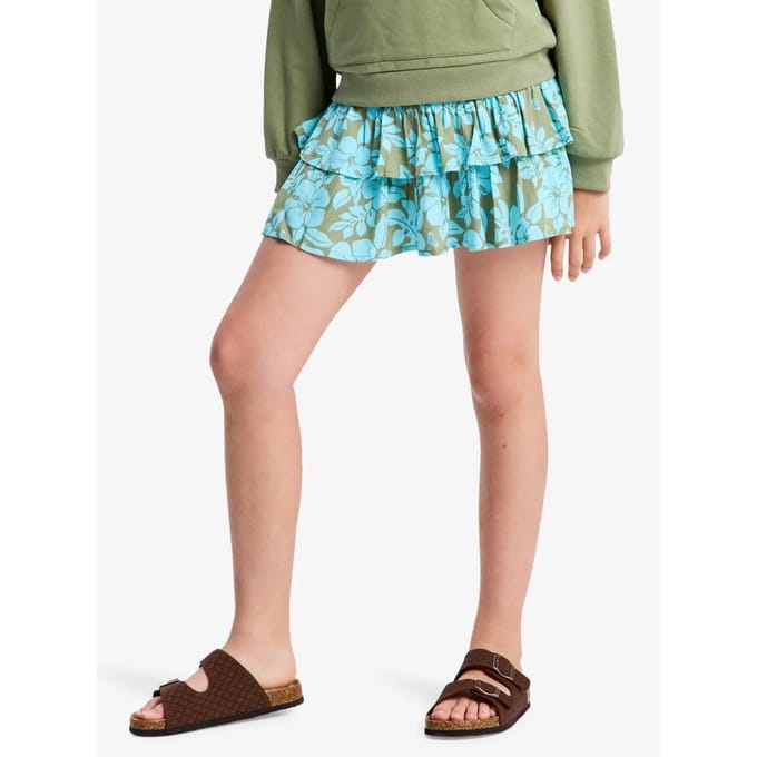 Roxy Glow Korte Rok Groen 12 Years Meisje