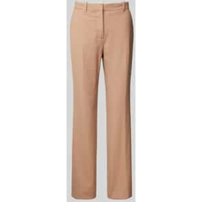 Straight leg pantalon met achterzakken