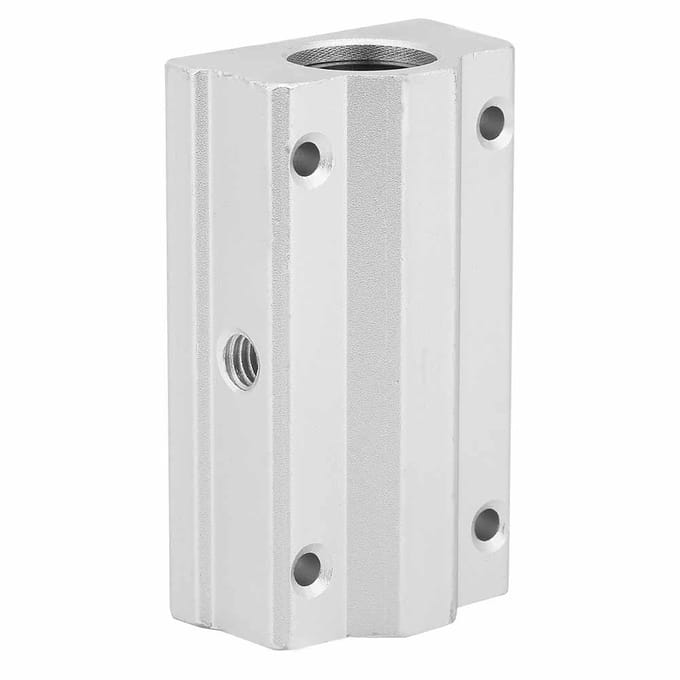 1 stuks 22 mm aluminiumlegering lange rail lineaire beweging kogelgelagerde glijbus