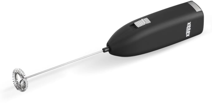 Xavax Elektrische Melkopschuimer Hand-staaf Batterijvoeding Klein Zwart