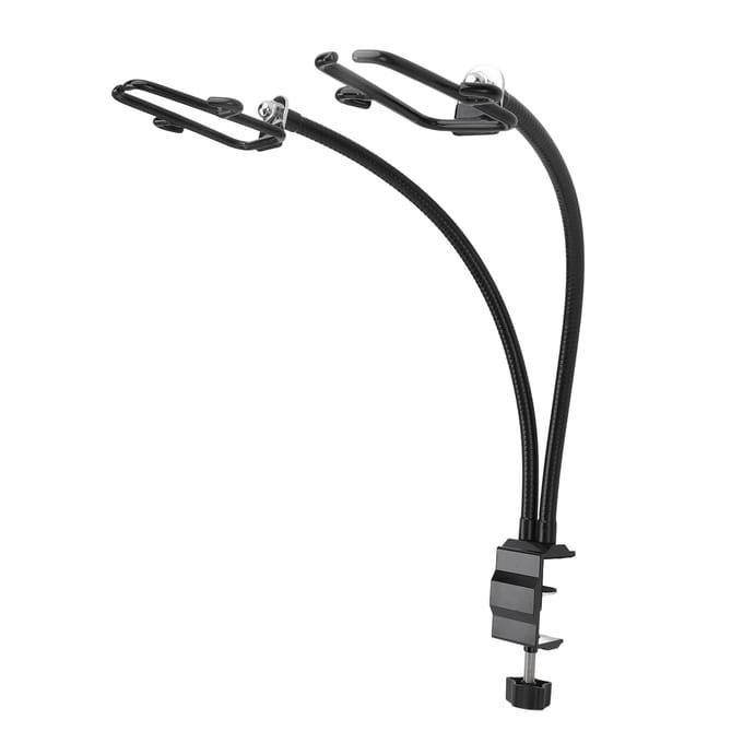 Handsfree Föhn Houder RVS Verstelbare Handsfree Föhn Standaard voor Huisdierverzorging black