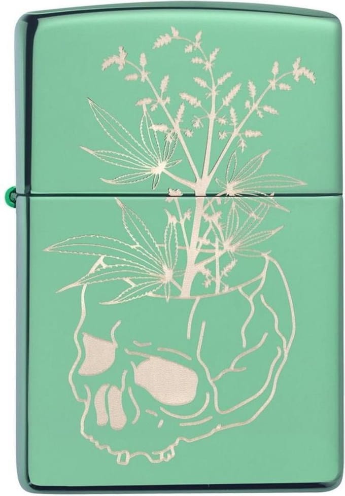 Aansteker Zippo Botanic Skull