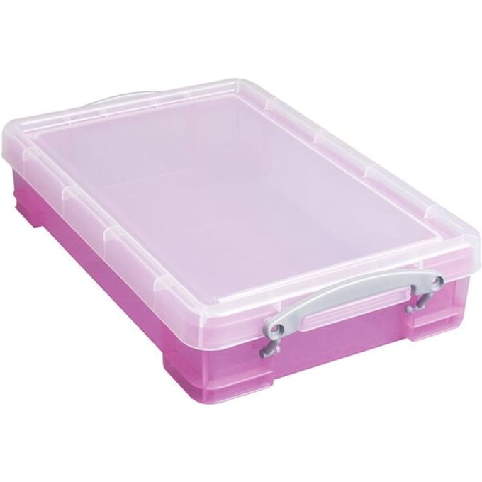 Really Useful Box opbergdoos 4 liter | transparant roze