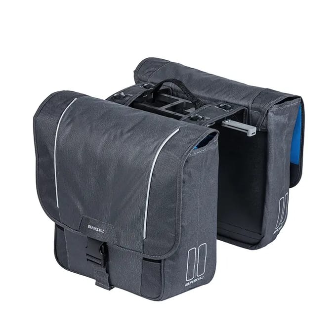 Basil Sport Design Dubbele fietstas MIK - Grijs - 16 Liter