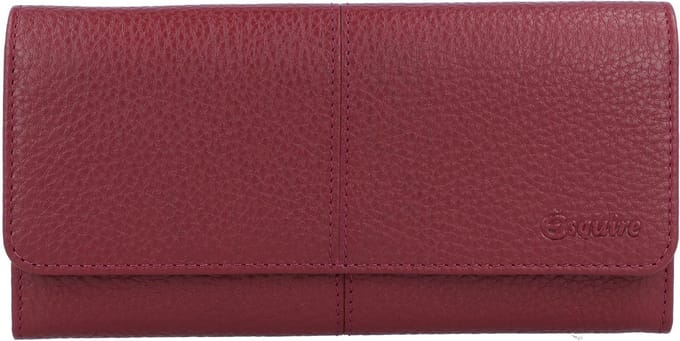 Esquire Verona Portemonnee RFID Leer 19 cm - Dames - Horizontaal - rot