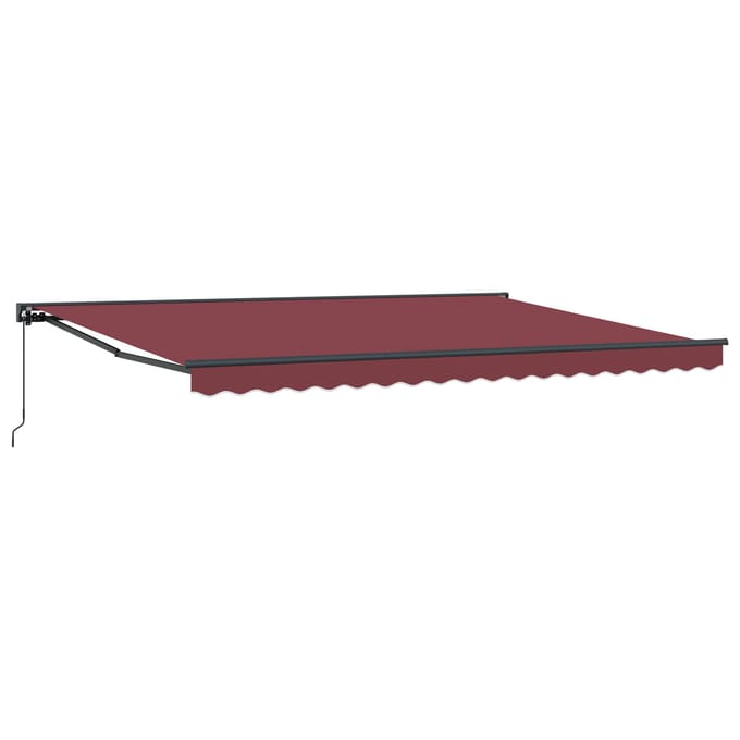 vidaXL Zijde Frame Bordeauxrood 450 × 300 cm Polyester met PU-coating