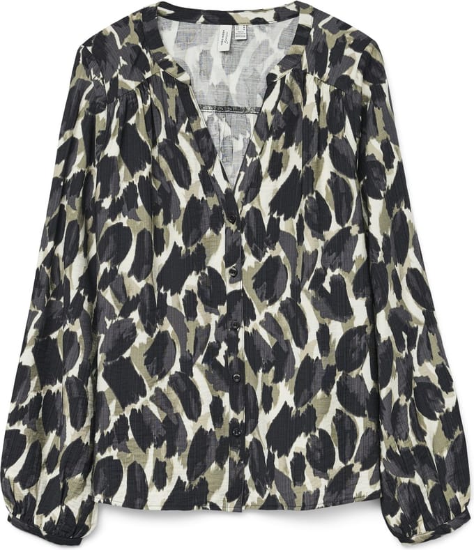 VERO MODA - VMFANINI L/S SHIRT WVN BTQ GA - Dames - Blouses