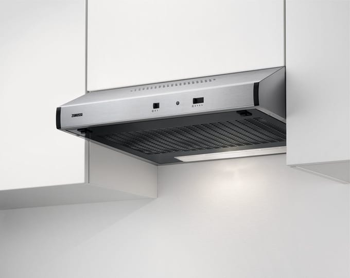 Zanussi ZHT611W - Afzuigkap - Onderbouw - RVS