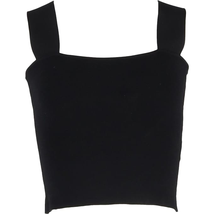 Diane von Furstenberg Cherita gebreide top in zwarte viscose