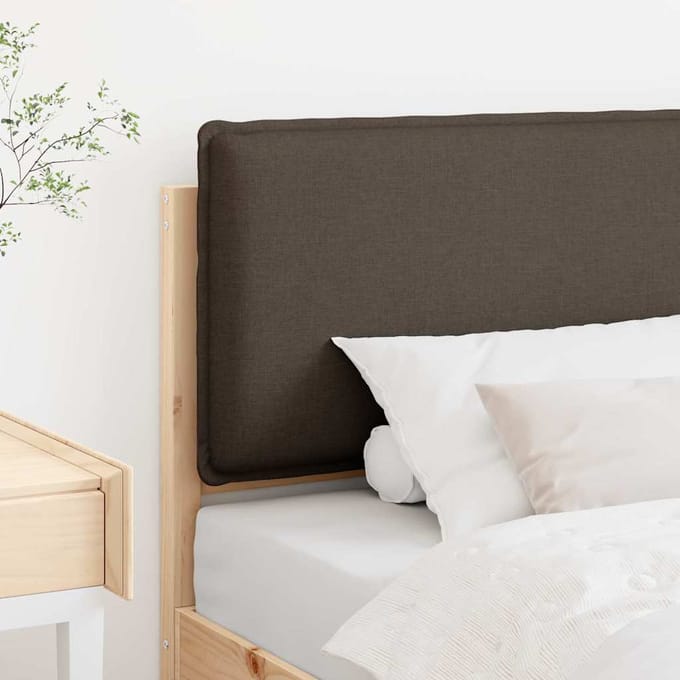 vidaXL - Gestoffeerd - hoofdbord - Natuurlijk - en - Licht - Grijs - 80 - cm