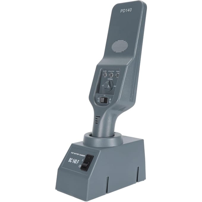 Handheld Metaaldetector Oplaadbare Veiligheidsscanner Staaf Verstelbare Gevoeligheid voor Volwassenen 90‑265V gray