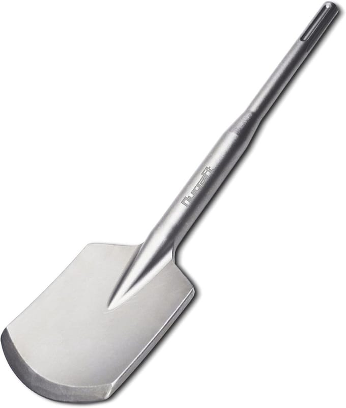 Asfaltbeitel - Sloopbeitel Spade - Sloopwerkzaamheden Uitvoeren - SDS Max Interface - 115 x 460 mm - Grijs