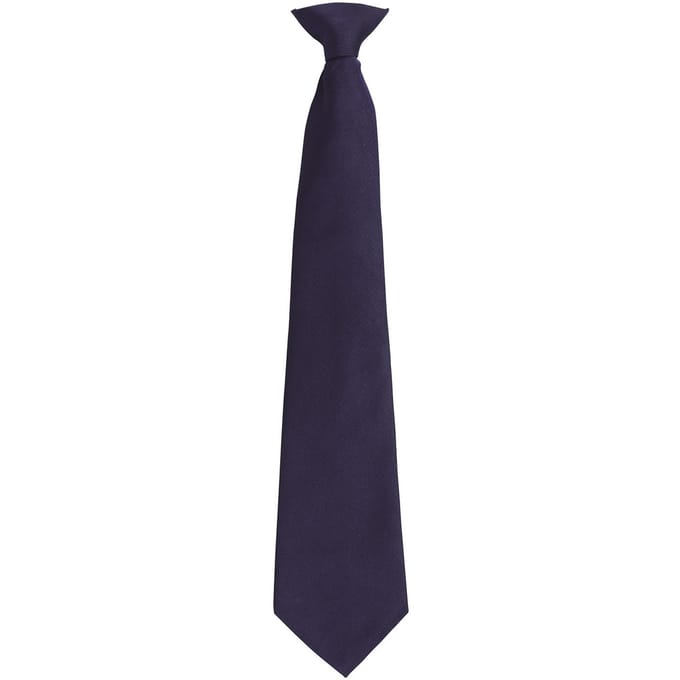 Premier Unisex volwassen kleuren modieuze effen Clip-On stropdas (Marine)