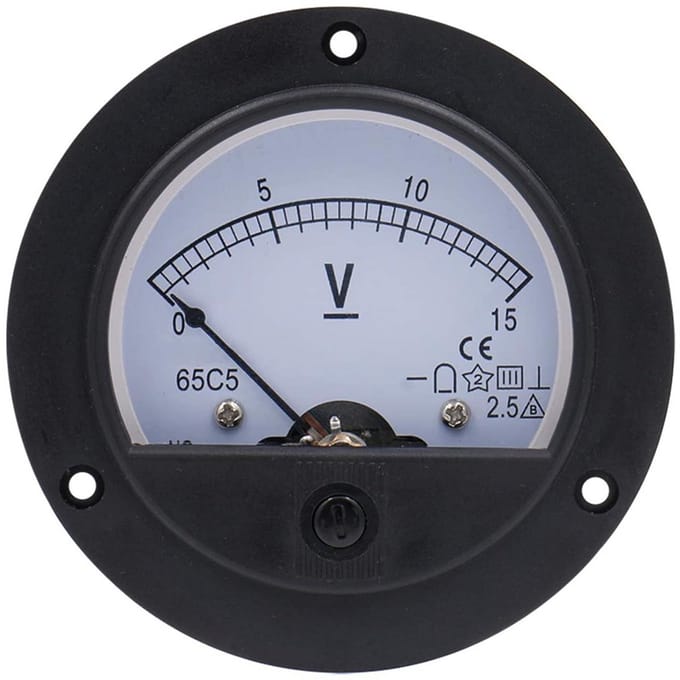 Analoge Voltmeter DC 0-20V Paneelmeter Spanning Volt Meter Nauwkeurig