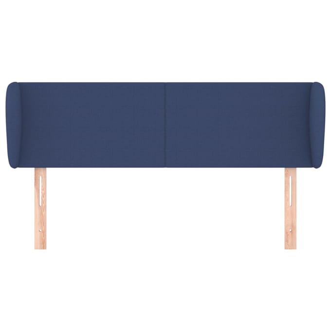 vidaXL - Hoofdbord - met - randen - 103x23x78/88 - cm - stof - blauw