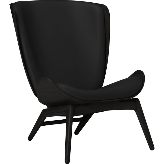 UMAGE The Reader fauteuil - eiken zwart - Leder Hope black