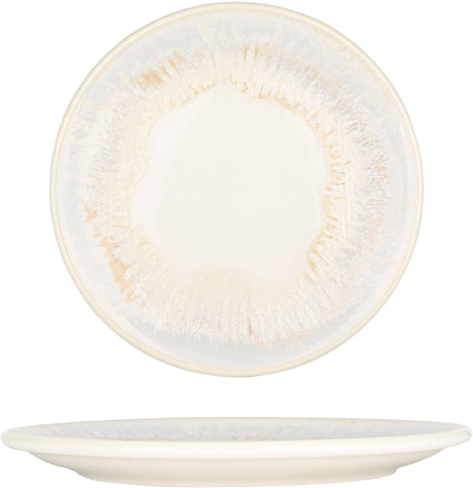 By Bone Dessertbord - Wave - Porselein - 21 cm - set van 6